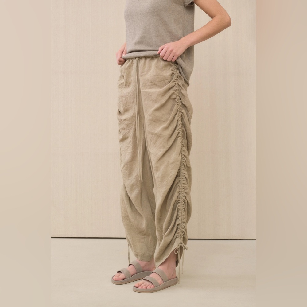Lauren Manoogian Micro Cord Ruche Pants, size 1